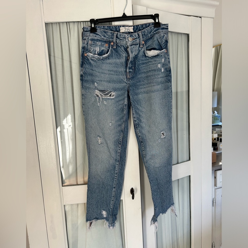 Distressed Blue Jeans for Women